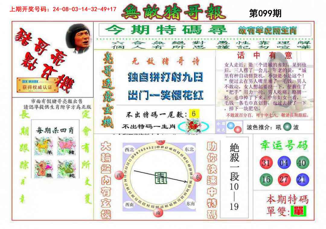 099期无敌猪哥[图]